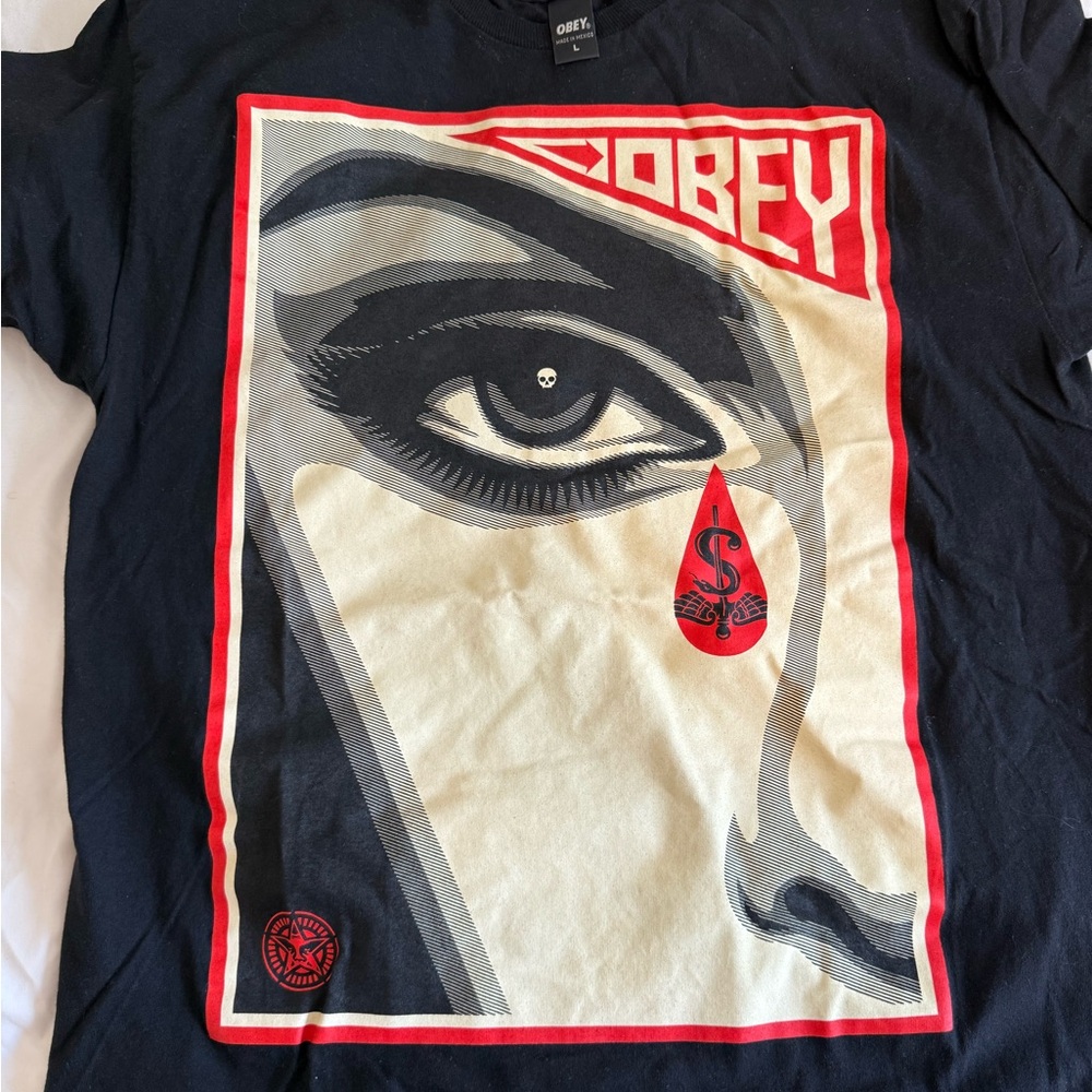 Obey Black Graphic T-Shirt